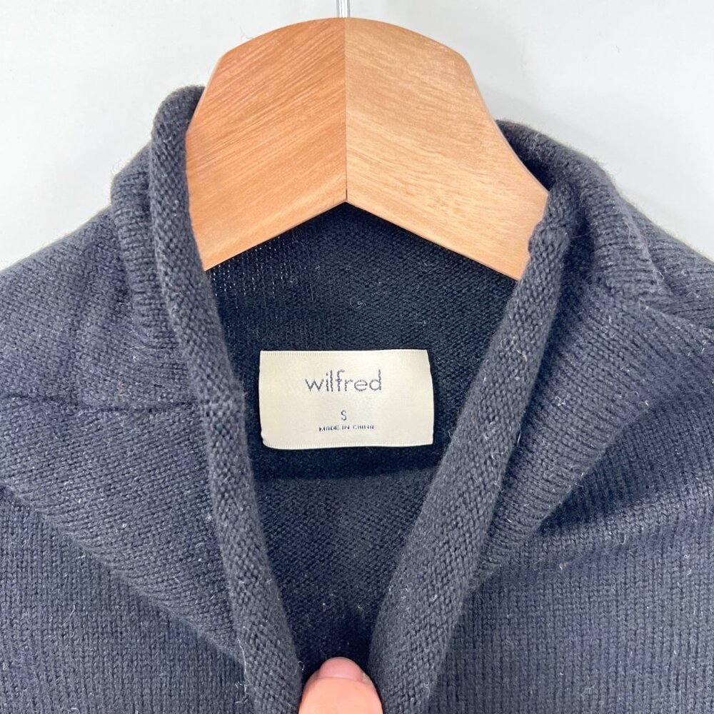 Wilfred Wool Cropped Cowl Neck Sweater Top - Picture 3 of 6